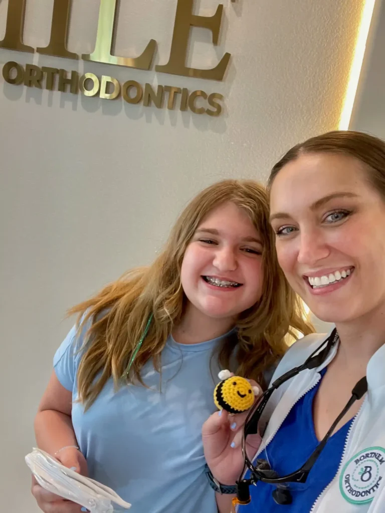 Happy orthodontic patient in Weatherford Happy patient receiving orthodontic care in Weatherford